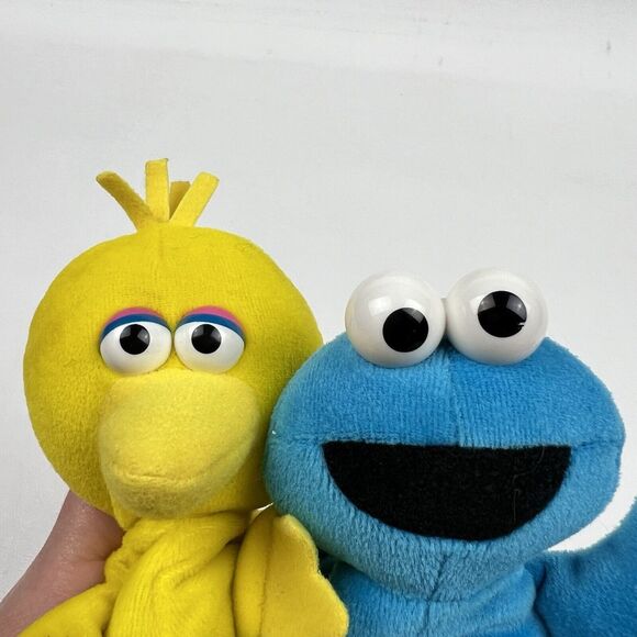 APPLAUSE Sesame Street Bean Bag Plush Big Bird Cookie Monster Lot VTG 90s 1997 - Picture 4 of 7